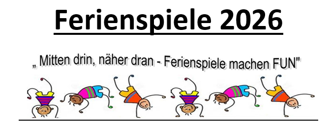 Eine Zeichnung mit spielenden Kindern 