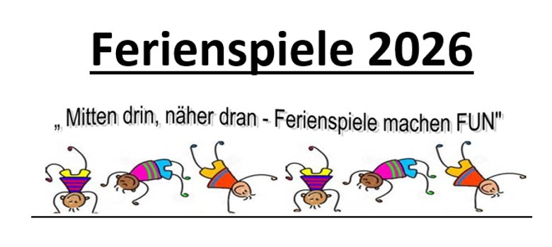 Eine Zeichnung mit spielenden Kindern 