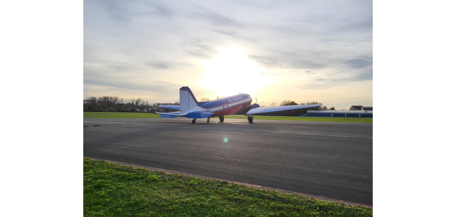 Messflugzeug Ansicht des Messflugzeuges vor dem Abflug
