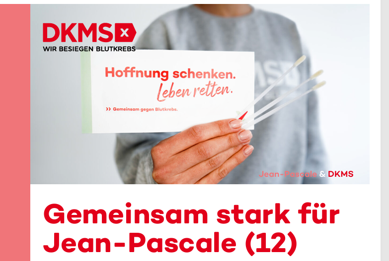 Aufruf zur Stammzellenspende
