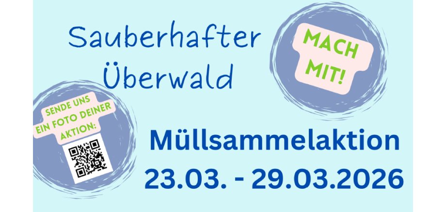 Plakat für eine Müllsammelaktion